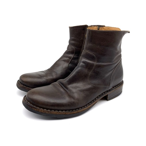 FIORENTINI + BAKER Leather Ankle Boots Brown 37 - Picture 1 of 14